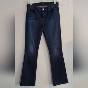 J BRAND 8119 Betty Boot Cut Flare Stretch Dark Wash Size 28 Low Mid Rise